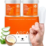 Pet Ear Care Finger Wipes For Dogs 100 Count Sealed Box. Fixed Price $15.99.