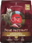 Purina One True Instinct Natural With Real Turkey & Venison Dry Dog Food, 36 Lbs. Fixed Price $37.80.