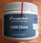 Hungry Bark - Chill Chew Chicken + Cheese 6.34 Oz Natural Best 6/2026. Fixed Price $14.99.