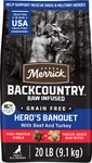 Merrick Backcountry Freeze-dried Raw Hero's Banquet Recipe Dry Dog Food, 20 Lb. Fixed Price $50.99.