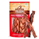 Natural Farm Odorfree Super Braided Collagen Dog Chews 12INCH, 5PACK First Ev.... Fixed Price $59.86.