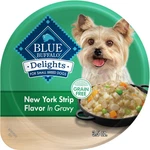 Blue Buffalo Delights Small Breed Natural Wet Dog Food, Ny Strip Flavor In Gravy. Fixed Price $27.43.