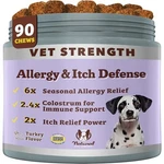 Natural Dog Company Allergy & Itch Relief Chews, Vet Strength Colostrum, Salmon. Fixed Price $83.59.
