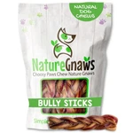 Nature Gnaws Braided Bully Sticks For Dogs 5-6" (3 Count) Long Lasting .... Fixed Price $23.84.