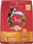 Purina One Chicken And Rice Formula Dry Dog Food - 31.1 Lb. Bag. Fixed Price $38.99.