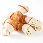Asmpet Dog Treats Chews, 6.5" Chicken Wrapped Rawhide 2.65 Ounce (pack Of 4). Fixed Price $25.40.