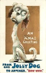 Long Neck Jolly Dog Christmas Embossed Postcard Bb London X60 Brown Ears Xmas. Fixed Price $12.14.