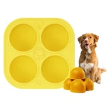 Peutier Silicone Dog Treats Molds For Large Toy, 4 Cavities Yellow. Fixed Price $15.93.