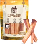 Pet Odor-free Extra Thick Jumbo Bully Sticks For Large Dogs (6", 10 Pack) All-. Fixed Price $53.99.