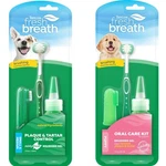 Tropiclean Fresh Breath Oral Care Kit Puppy/small/med Finger Tooth Brush & Gel. Fixed Price $20.00.