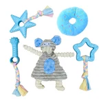 Volacopets Puppy Teething Chew Toys For Small Dogs Corgi Size Blue 5PACK. Fixed Price $16.35.