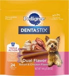 Pedigree Dentastix Dual Flavor Small Dog Dental Treats, 24 Count (pack Of 1). Fixed Price $6.70.