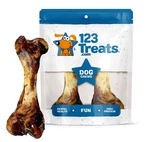 Natural Pork Bones For Dogs Premium Grade Roasted Meaty 7-8". Fixed Price $14.99.