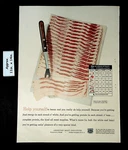 1952 American Meat Institute Bacon Strips Source Of Protein Print Ad 42713. Fixed Price $9.97.