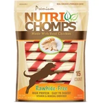 Nutrichomps Dog Chews, 6-INCH Twists, 15 Count (pack Of 1), Cream And Red. Fixed Price $24.01.