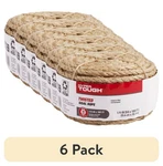 6 Pack Sisal Twisted Rope 1/4" X 100' Good Knot Retention Uv Resistant Natural. Fixed Price $56.56.
