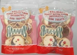 2 Packs Trader Joe Holiday Peanut Butter Flavored Deocrated Dog Treats 6.76 Oz. Fixed Price $24.99.