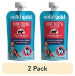 (2 Pack) Solid Gold Bone Broth Meal Topper For Dogs,grain-free, Beef FLAVOR,8 Oz. Fixed Price $13.41.