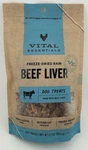 Vital Essentials Freeze Dried Raw Beef Liver Dog Treats Single Ingredient 2.1 Oz. Fixed Price $9.15.