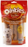 4 Bags 8 Count Each Hartz Oinkies Smoked Pig Skin Twist Peanut Butter Dog Chew. Fixed Price $29.99.