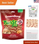 Chicken Flavor Twist Sticks 100 Count Rawhide-free Dog Chews For Dental Health. Fixed Price $61.99.