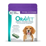 Oravet Dental Chews For Dogs, Oral Care And 1.11 Ounce (pack Of 30), Purple. Fixed Price $68.58.
