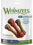 Whimzees Natural Grain Free Daily Dental Dog Treats, Brushzees, Xs 7.4 Oz. Fixed Price $16.99.