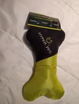 Dog Toy Hyper Pet Gnaws Bone Green/black 10" It Squeaks And Floats. Fixed Price $7.00.