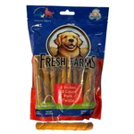Fresh Farms 18 Pk 6 Inches Rolls Roasted Pork Skin Dog Chews, Rawhide Free Nat. Fixed Price $14.99.