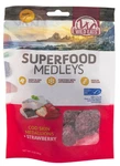 Wild Superfood Medleys Cod Skin Medallions Strawberry Dog Treats 3 Oz. Fixed Price $12.00.