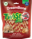 Dreambone Twist Sticks, Made With Real Chicken, Rawhide-free Chews For Dogs, 50. Fixed Price $13.09.