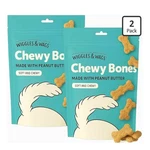 Wiggles & Wags Chewy Bones Dog Treats Chicken Peanut Butter Soft 2 Pack. Fixed Price $17.24.
