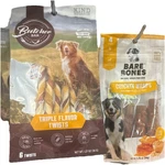 Butcher Triple Flavor Twists Kabobs Bare Bones Chicken Wraps Dog Treats. Fixed Price $10.00.