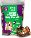 Trachea Chews 15-PACK, 100% Bison Treats,,,for Dogs 12 Oz Bag.. Fixed Price $17.99.