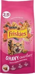 Purina Friskies Dry Cat Food, Gravy Swirlers - Chicken, Salmon 3.15 Lb. Bag. Fixed Price $9.79.