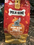 Milk-bone Limited Edition Pumpkin & Spice Flavor Biscuit Dog Treats, 8 Oz 11/26. Fixed Price $5.99.