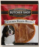 Pack Butcher Shop Chicken Fillets Dog Treats 12OZ Soft Chews Natural J. Fixed Price $19.00.