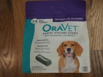 Oravet Dental Hygiene Chews For Medium Dogs 25-50LBS 14COUNT. Fixed Price $17.99.