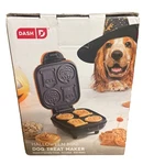 Dash Halloween Mini Dog Treat Snack Maker Nonstick Puppy Pet Pumpkin Tombstone. Fixed Price $12.00.