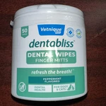 Vetnique Dentabliss - Dog Teeth Cleaning Finger Mitt Dental Wipe Plaque.... Fixed Price $17.98.