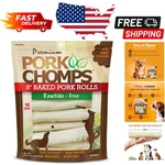 Long-lasting Baked Pork Skin Chews Perfect For Dogs 18 Count Resealable Pack. Fixed Price $60.74.