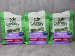 (3) Greenies Pouches - Blueberry Dental Dog Treats Regular Size 36. Fixed Price $49.99.