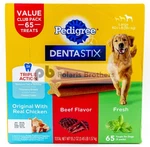 Pedigree Dentastix 65 Count Large Dogs - Chicken, Beef, Fresh Exp. 2/27 Or Later. Fixed Price $39.99.