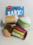 New Bark Box Sweetie Pie Squeak Treats 4 Pc Toy Pastries And Cake Xs-s Dogs. Fixed Price $10.00.