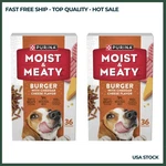Purina Moist & Meaty Dry Dog Food, Soft Beef Burger With Cheddar Cheese, 72 Pack. Fixed Price $35.85.