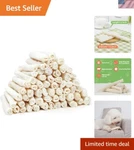 Puppy Safe Rawhide Rolls - Natural Flavor Chew Sticks 60 Count For Dental Care. Fixed Price $64.79.