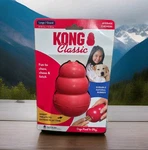 New Kong Classic Dog Rubber Chew Toy Large Red Put Treats Inside Big Play Health. Fixed Price $17.99.