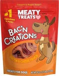Meaty Treats Bac'n Creations Bacon & Cheese Dog Select Size:: 40 Oz.. Fixed Price $23.99.