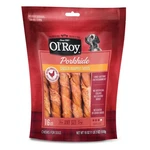 Ol' Roy Wrapped Porkhide Twists W/ Chicken Dog Treats 18 Oz 16 Count. Fixed Price $18.27.