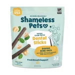 Shameless Pets Dental Sticks Dog Treats Banana Bone-anza 28 Oz. Fixed Price $22.99.